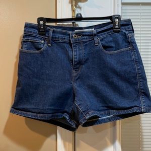 Levi’s shorts size 10. DK blue wash with 4 1/2” inseam